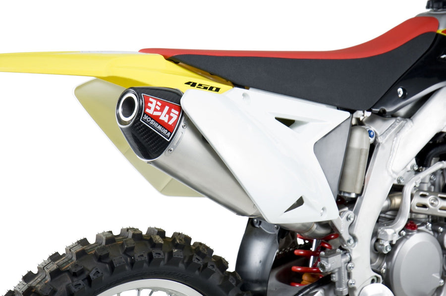 SUZUKI RM Z 450 [2008-2017] - Erstatningslyddemper Yoshimura USA RS4 rustfritt stål/aluminium karbon endedeksel Suzuki RM-Z450