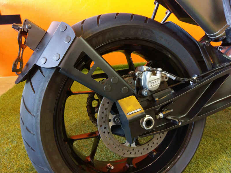 Ktm Duke 790 [ACCESS DESIGN] - Nummerskiltholder i hjulhøyde svart KTM Duke 790/890