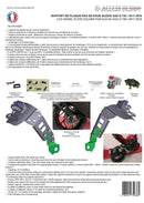 Suzuki Gsx-S 750 [ACCESS DESIGN] - nummerskiltholder i hjulhøyde svart Suzuki GSX-S750
