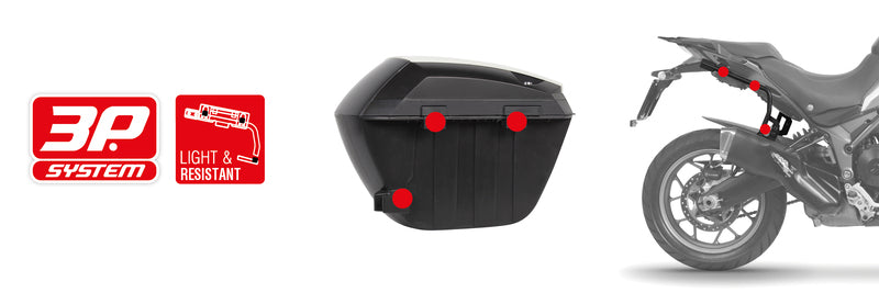 Honda Forza 750 [SHAD] - SH23 sidekasse svart 5kg 23L