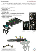 Triumph Thruxton 1200 [ACCESS DESIGN] - nummerskiltholder hjulbue svart Triumph Thruxton 1200