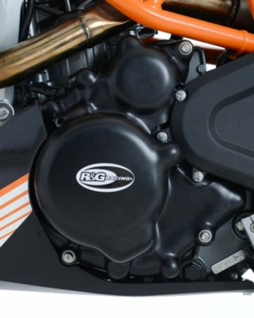 Ktm 390 DUKE ABS [2013-2015] - Venstre motorhusdekselbeskytter svart KTM 390 Duke