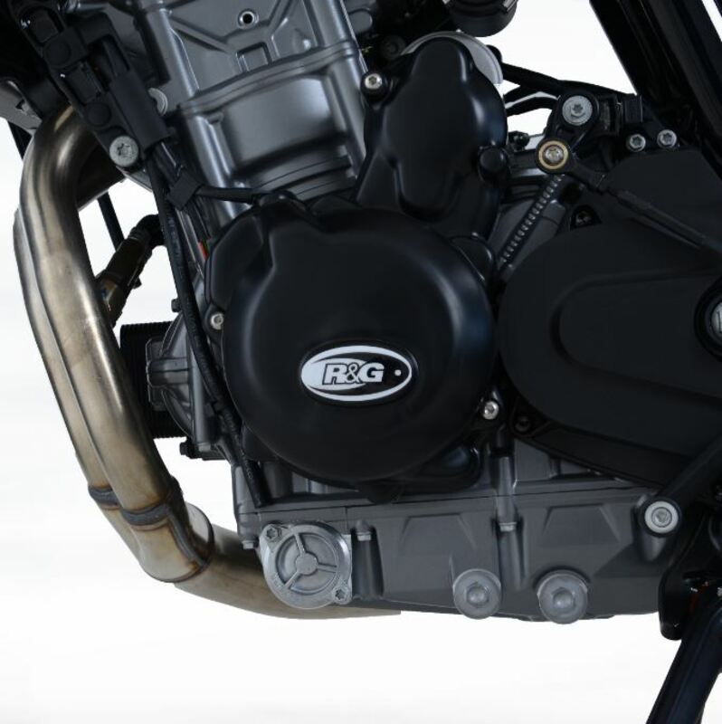 Ktm 890 DUKE R [2020-2023] - Veivhusdekselbeskyttelse venstre (dynamo) Svart KTM Duke 790