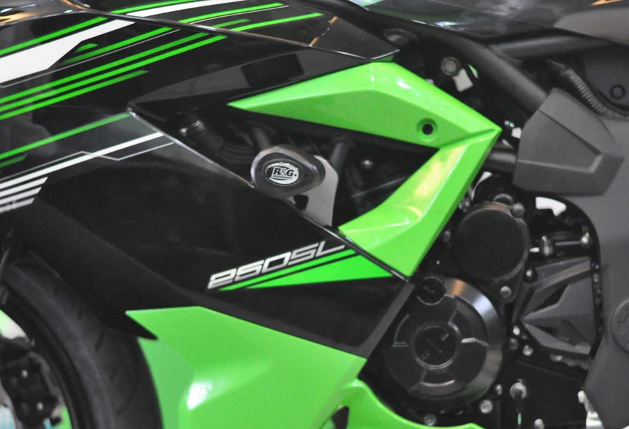 Kawasaki Ninja 125 ABS (BX 125 A) [2019-2023] - Aero crash pads svart Kawasaki Ninja 250SL