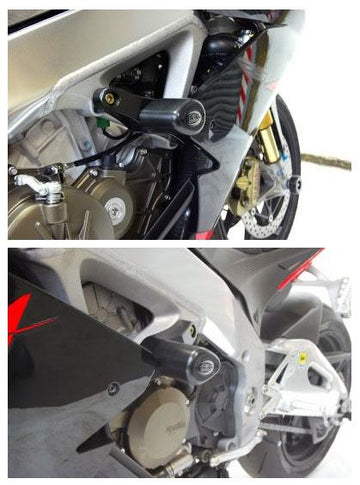 Aprilia RSV4 FW [2017] - Aero-Crash-Protektoren Schwarz Aprilia RSV4 R/RR/RF/Factory
