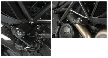 Ducati Diavel 1200 [2011-2018] - Aero-Crash-Protektoren Schwarz Ducati Diavel