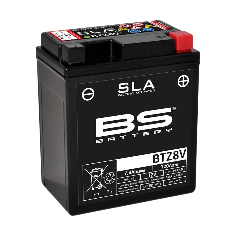 Yamaha Mt 03 [BS BATTERY] - SLA vedlikeholdsfri batterifabrikkaktivert - BTZ8V