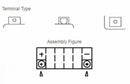 Royal Enfield Classic 350 J1c1 [Yuasa] - Motorsykkelbatteri-2
