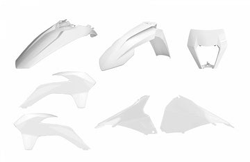KTM 125 EXC [2014-2016] - Enduro Restyling Plastik-Kit Weiß KTM EXC