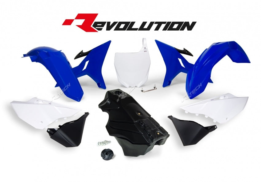 Yamaha YZ 125 (CE 13) [2004] - Revolution Plastic Kit med Tank OEM Farge Blå/Hvit/Sort Yamaha YZ125/250