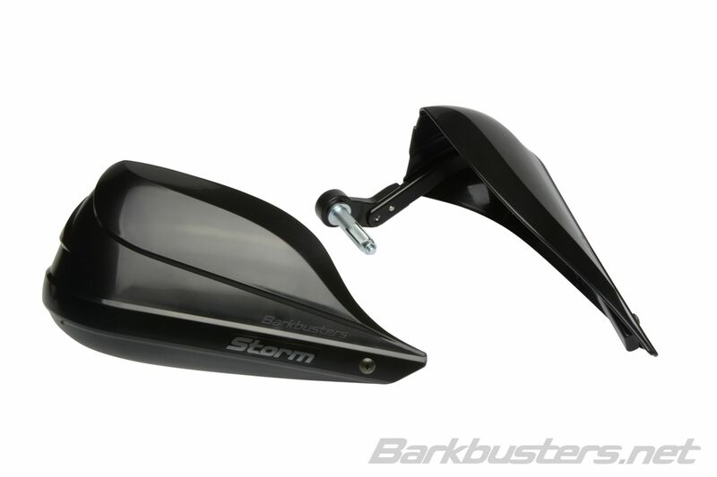 Suzuki GSX 800 S [BARKBUSTERS] - Storm-håndbeskyttersett Enkeltpunktsklemmefeste-håndtakende svart
