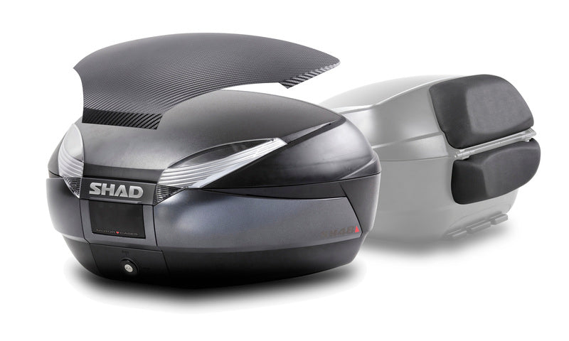 Honda X-Adv [SHAD] - SH48 DG Toppkoffert + Ryggstøtte mørkegrå