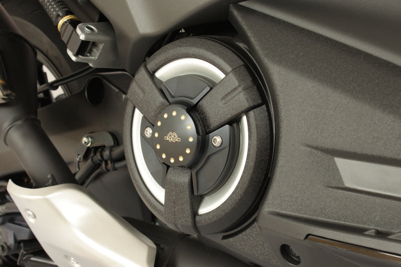 Yamaha T-Max 560 Tech Max [GILLES] - Motordeksel (styling) svart/gull Yamaha T-Max 530/560