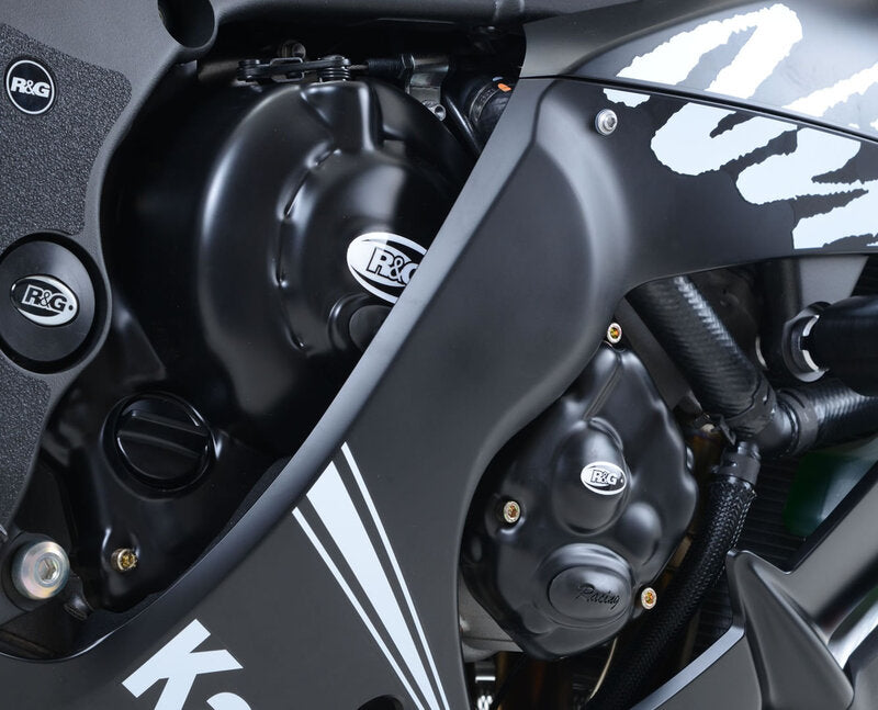 Kawasaki NINJA ZX-10 R ZX1000J [2011-2015] - Race Series Engine Case Cover Protector - Svart Kawasaki ZX-10R/RR