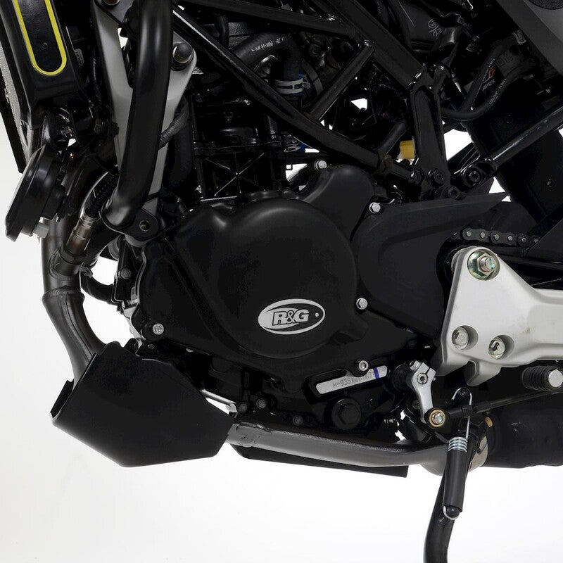 Ktm RC 125 ABS [2022-2026] - Race Series Venstre veivhusdekselbeskytter (tenning) - Svart Husqvarna Svartpilen 125