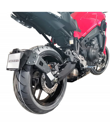 Yamaha Tracer 9 [ACCESS DESIGN] - ''Hjulmontert'' Nummerskiltholder Svart - Yamaha MT-09 Tracer/GT