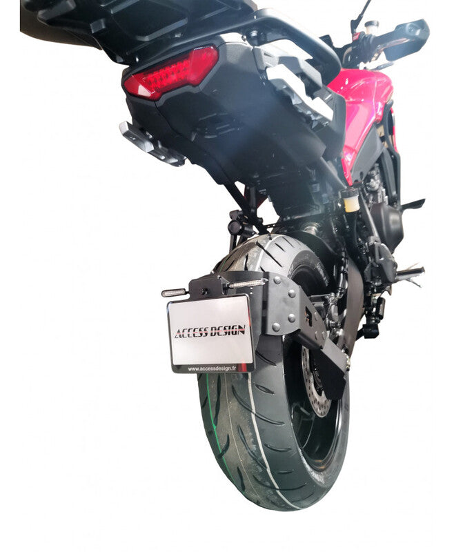 Yamaha Tracer 9 [ACCESS DESIGN] - ''Hjulmontert'' Nummerskiltholder Svart - Yamaha MT-09 Tracer/GT