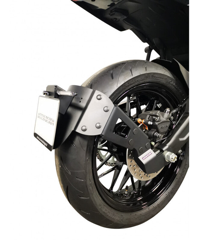 Kawasaki Z 650 [ACCESS DESIGN] - ''Hjulmontert'' Nummerskiltholder - Svart Kawasaki Z650RS