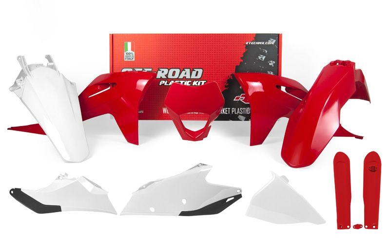 GAS GAS EC 300 [2021-2023] - Plastsett Rød/Hvit GasGas EC/EC-F