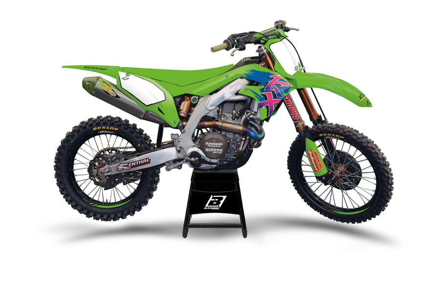 Kawasaki KX 250 (KX 250 M) [2003-2004] - Retro grafisk sett - Kawasaki KX125/250