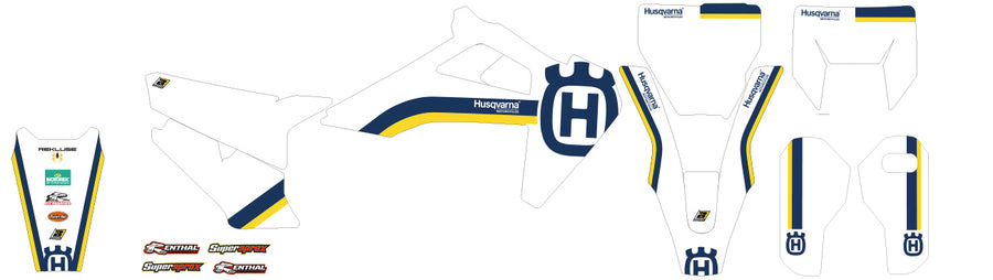 HUSQVARNA FE 250 [2020-2023] - Retro grafisk sett - Husqvarna FC/TC/TE/FE