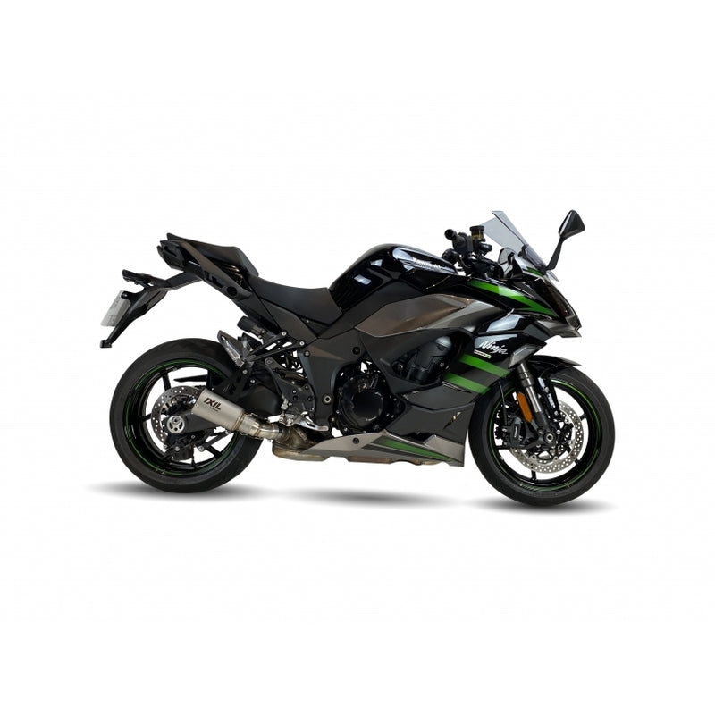 Kawasaki Ninja 1000 [IXIL] - RC lyddemper i rustfritt stål / endestykke karbon - CK7294RC