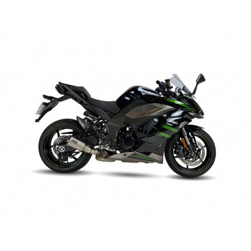Kawasaki Ninja 1000 [IXIL] - RC lyddemper i rustfritt stål / endestykke karbon - CK7294RC