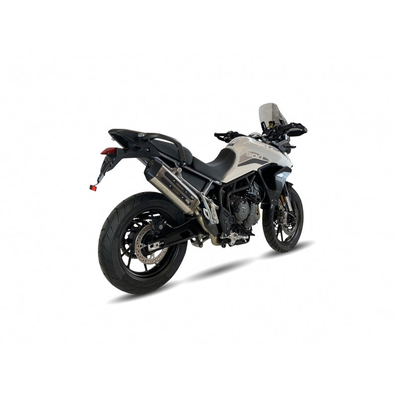 Triumph Tiger 900 Rally Pro [IXIL] - MXT lyddemper i rustfritt stål / endestykke svart - Triumph Tiger 900/GT/Rally - ET4066SS