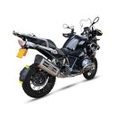 Bmw R 1250 Gs Adventure [IXIL] - MXT lyddemper i rustfritt stål / endestykke svart - EB5095SS-3