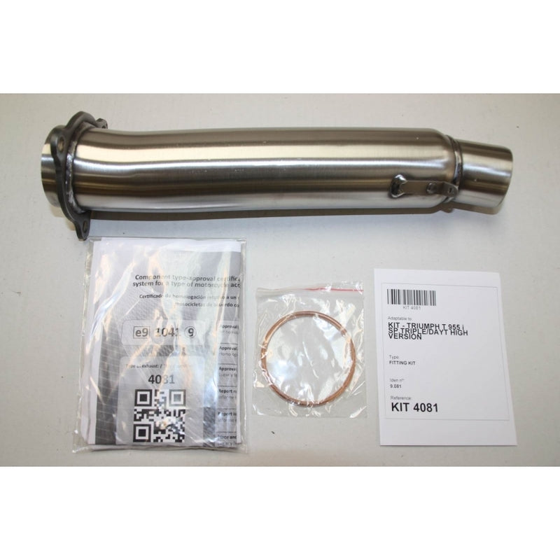 Triumph Speed ​​​​Triple [IXIL] - Hexoval endepotte rustfritt stål / endestykke rustfritt stål svart - OT4081VSE