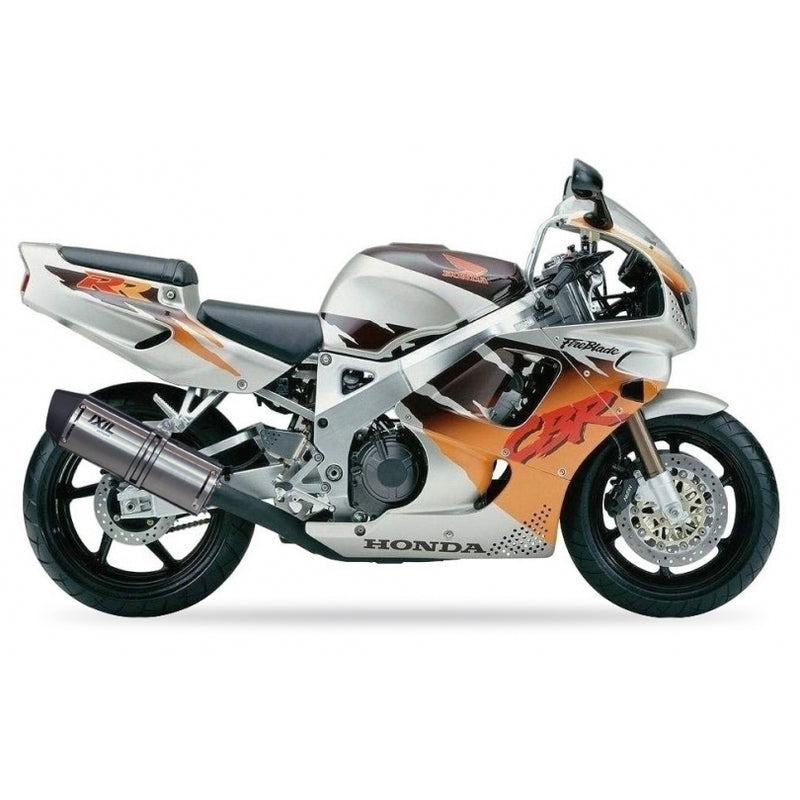 Honda Cbr 900 [IXIL] - Hexoval lyddemper rustfritt stål svart / endestykke rustfritt stål svart - OH6081VSE