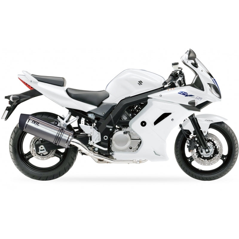 Suzuki Sv 650 [IXIL] - Hexoval lyddemper i rustfritt stål / endestykke sort