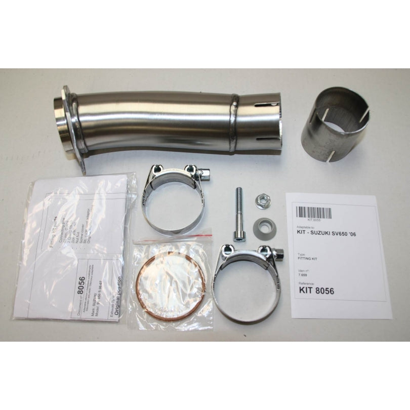 Suzuki SV 650 S [2006-2012] - Hexoval endepotte rustfritt stål / endestykke rustfritt stål svart - OS8056VSE