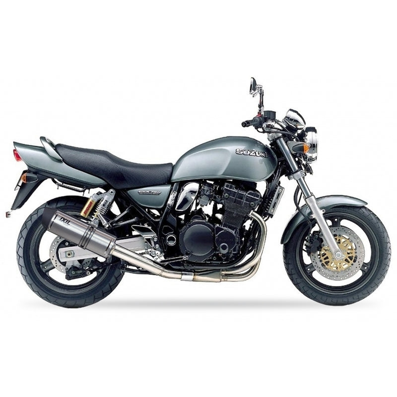Suzuki Inazuma [IXIL] - Hexoval lyddemper rustfritt stål / endestykke rustfritt stål svart - OS8065VSE