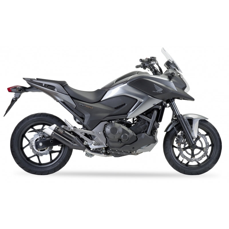 Honda Nc 700 [IXIL] - Hyperlow lyddemper rustfritt stål svart / endestykke aluminium - XH6362XB