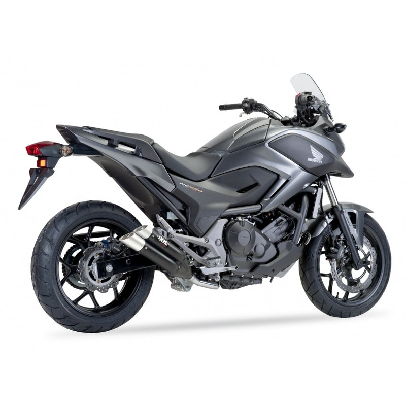 Honda Nc 750 [IXIL] - Hyperlow lyddemper i rustfritt stål svart / endestykke aluminium - XH6362XB