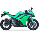 Kawasaki Z 300 [IXIL] - Hyperlow lyddemper i rustfritt stål svart / endestykke aluminium - XK7336XB