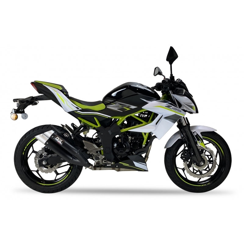 Kawasaki Ninja [IXIL] - Hyperlow lyddemper i rustfritt stål svart / endestykke aluminium - XK7337XB