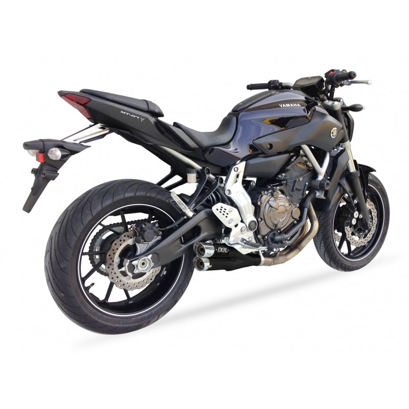 Yamaha Tracer 700 [IXIL] - Hyperlow komplett system rustfritt stål svart / polert aluminium - XY9362XB