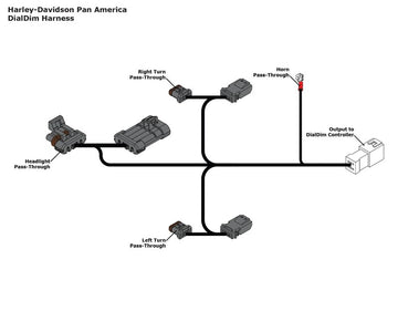 Harley -Davidson Pan America 1250 RA1250 [Denali] - Kabeladapter for belysningskontroll - 0