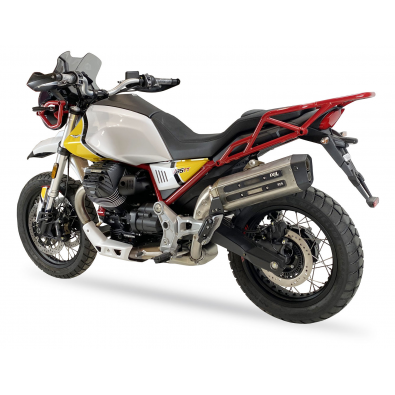 Moto Guzzi V 85 TT Travel [2020-2022] - MXT Silencer stainless steel - Moto Guzzi V85 TT - EM3037SS