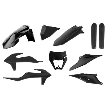 KTM 250 EXC TPI [2020-2023] - Plastik-Kit Schwarz - KTM EXC/EXC-F