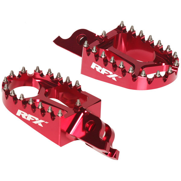 HUSQVARNA TE 125 [2025] - Pro Series CNC aluminium fotstøtter - røde