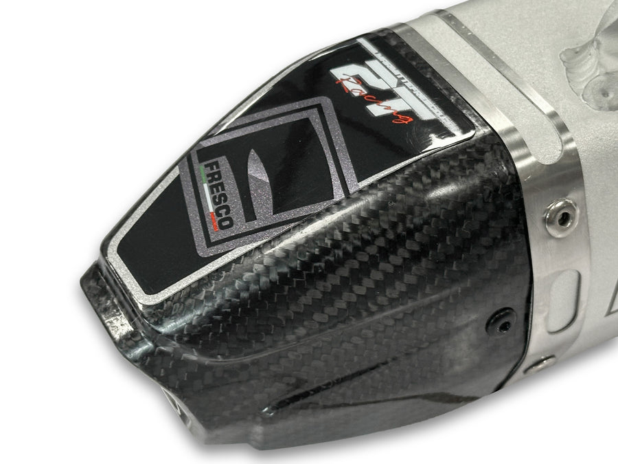 HUSQVARNA TE 250 [2024-2025] - Carby lyddemper hvit aluminium/karbon endelokk