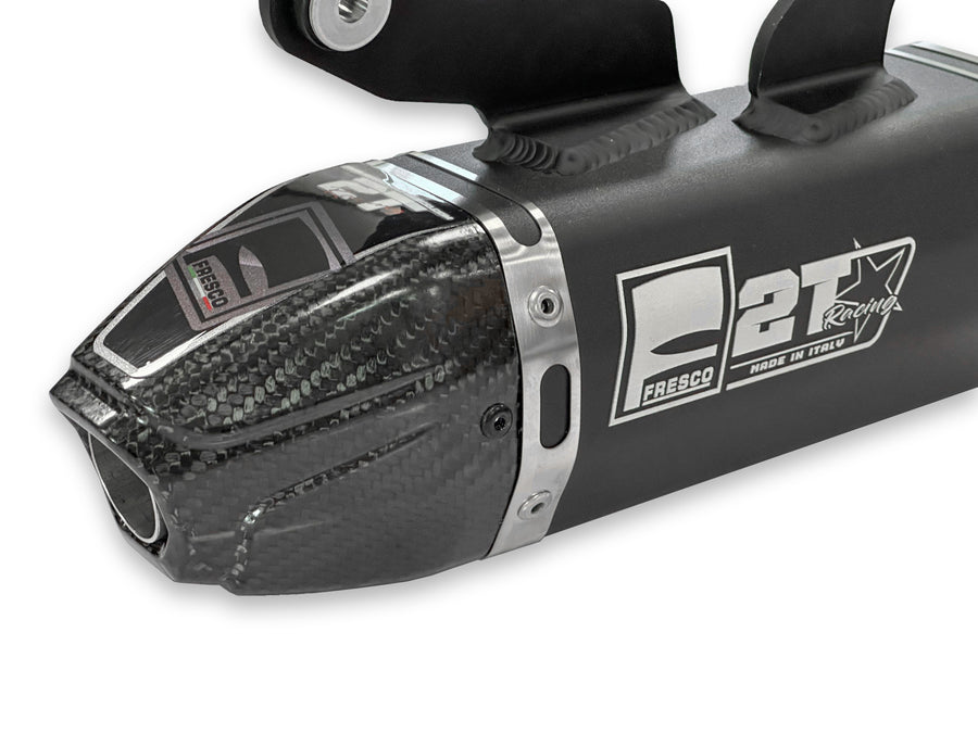 Yamaha YZ 125 (CE 16) [2022-2023] - Carby Schalldämpfer schwarzes Aluminium/Karbon-Endkappe