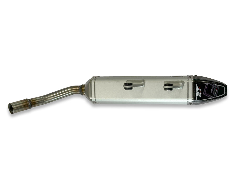 GAS GAS EC 250 [2021-2023] - Carby Schalldämpfer weisses Aluminium/Karbon-Endkappe