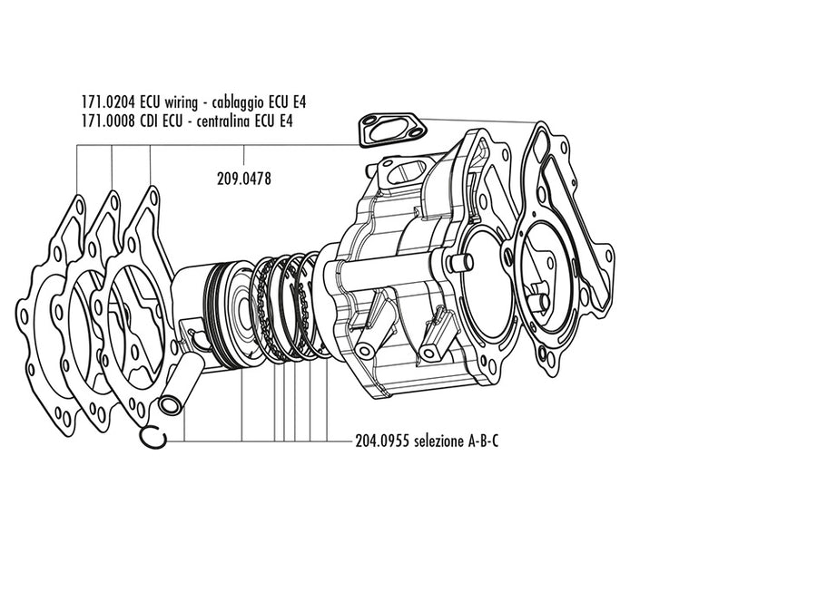 Vespa GTS 125 I-GET Supersport [2020] - sylindersett