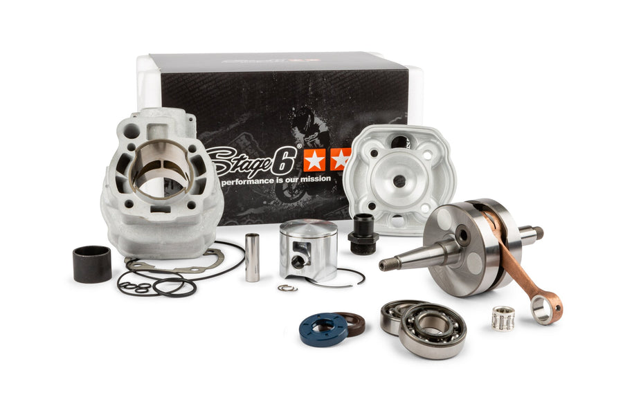 Beta RR-T SM 50 2T - Motorpack Zylinder Auspuff Big Racing 77ccm