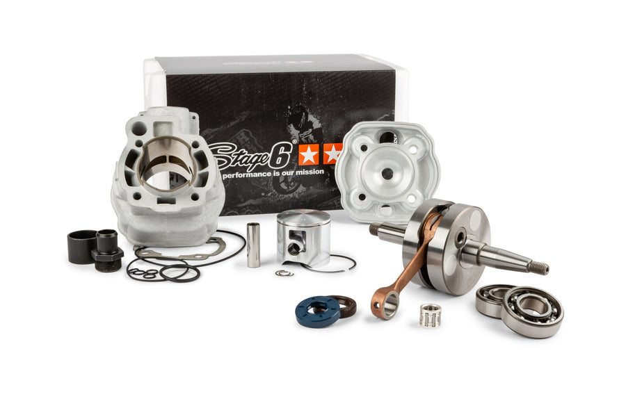 Beta RR-T SM 50 2T - Motorpack Zylinder Auspuff Big Racing 77ccm