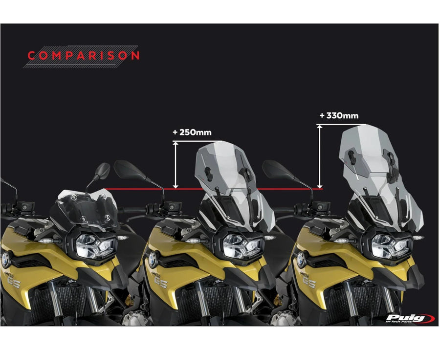 BMW F 750 GS [2024] – Justerbar frontrute – kraftig tonet